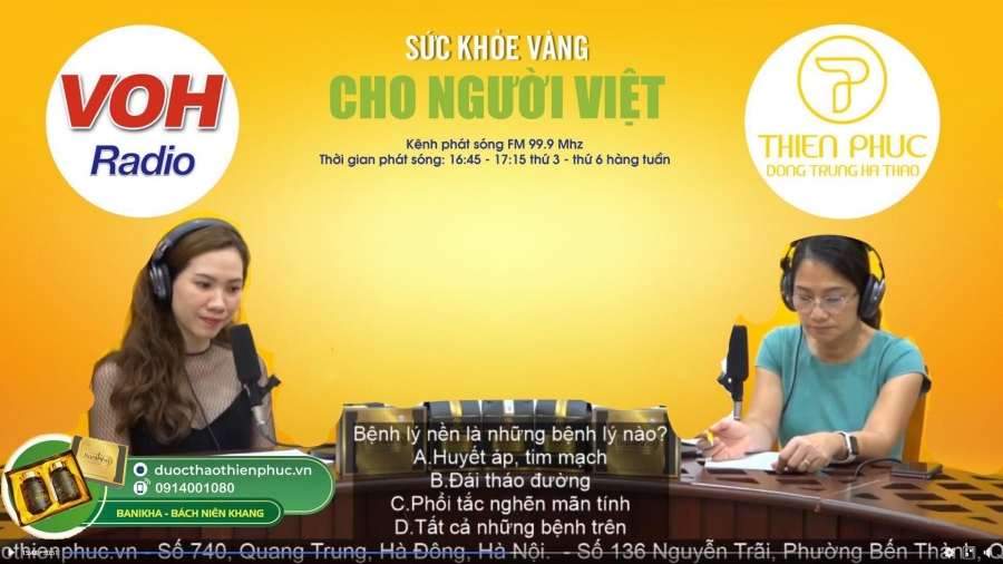 Radio Ad phối hợp cùng nhãn hàng BANIKHA sản xuất chương trình Sức khỏe vàng cho người Việt 